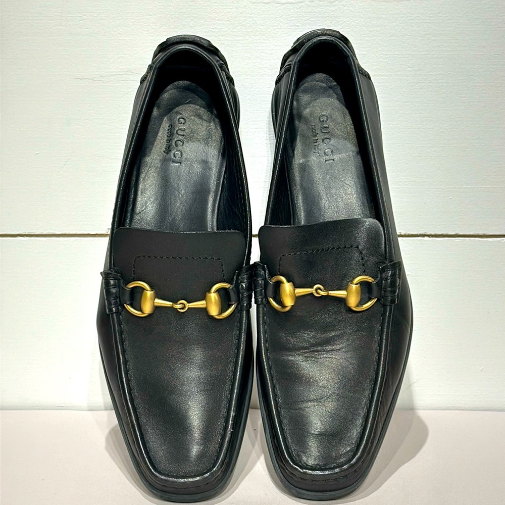 Gucci Horsebit Accent Leather Moccasins - Picture 2 of 13